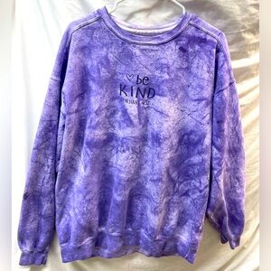 Comfort Colors Purple Tie-Dye Sweatshirt ladies sz 2x